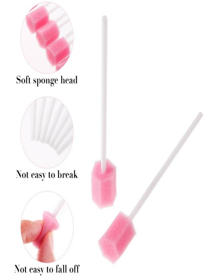 MJ Talk Tools® 50pcs Disposable Oral Care Swabs, Oral Swabs For Speech Therapy, Toothette Oral Swabs, Mouth Oral Swabs (Pink) - Image 3